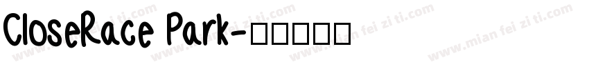 CloseRace Park字体转换